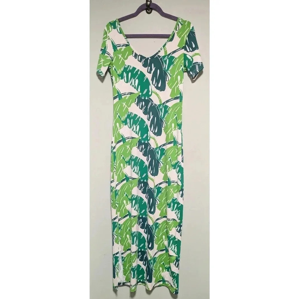 NEW Persifor Banana Leaf Maxi Dress - Picture 7 of 7